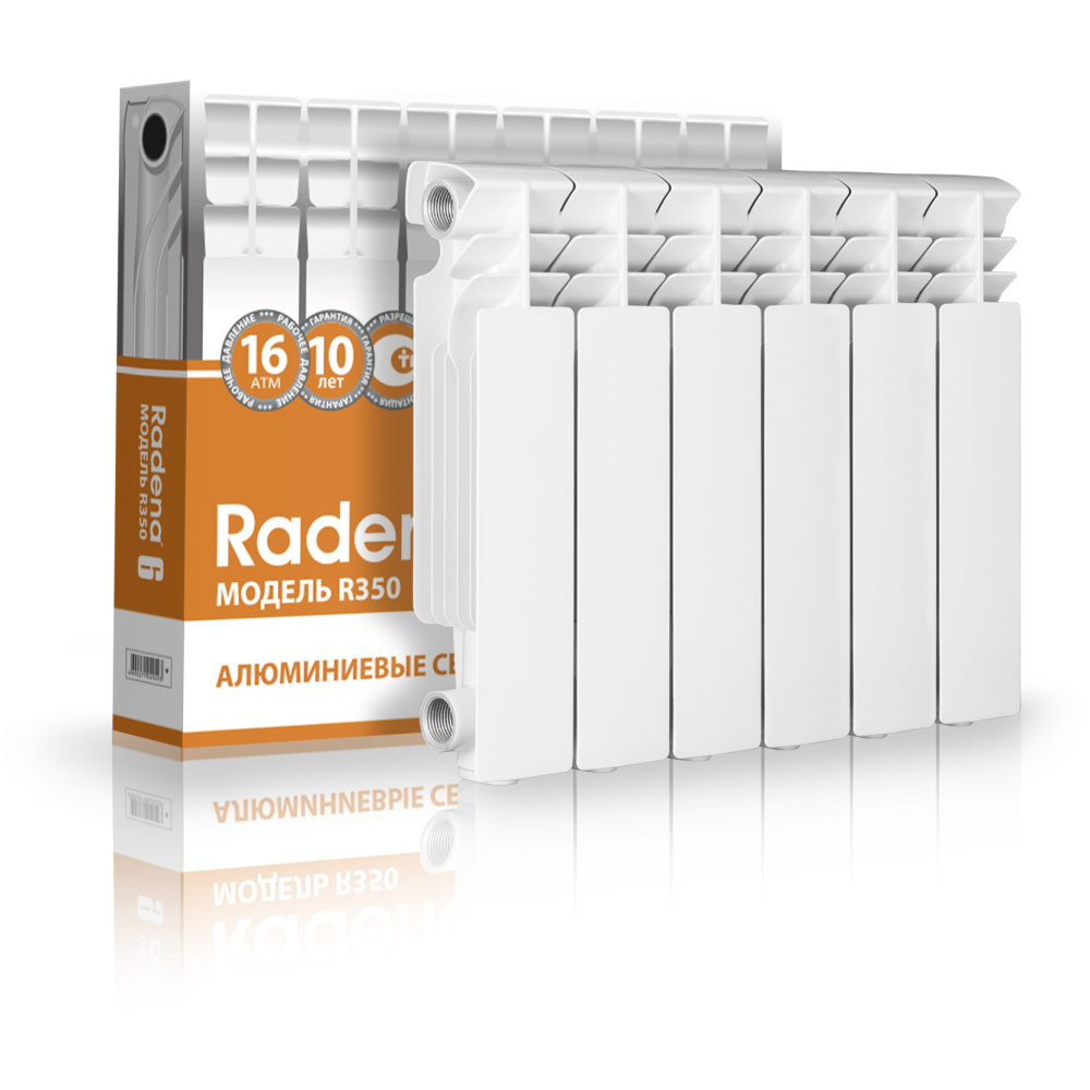 Радиатор алюминиевый RADENA R350/85